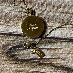Kate Spade “Heart of Gold” Idiom Charm Necklace